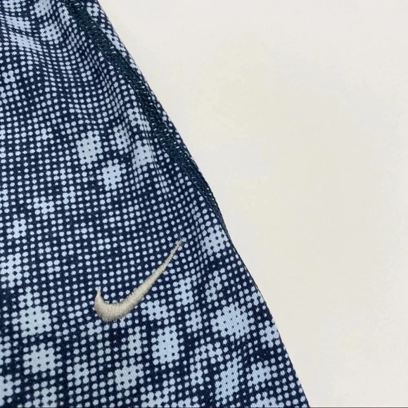 Nike Dri-Fit Crop Leggings Capri Printed Blue Athletic Activewear Sports Size XS - Picture 4 of 7